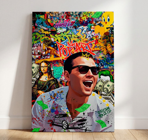 Quadro pop art lupo wall - art, il