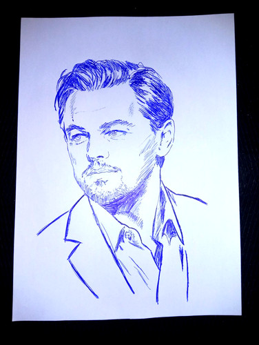 Disegno leonardo caprio - leonardo,